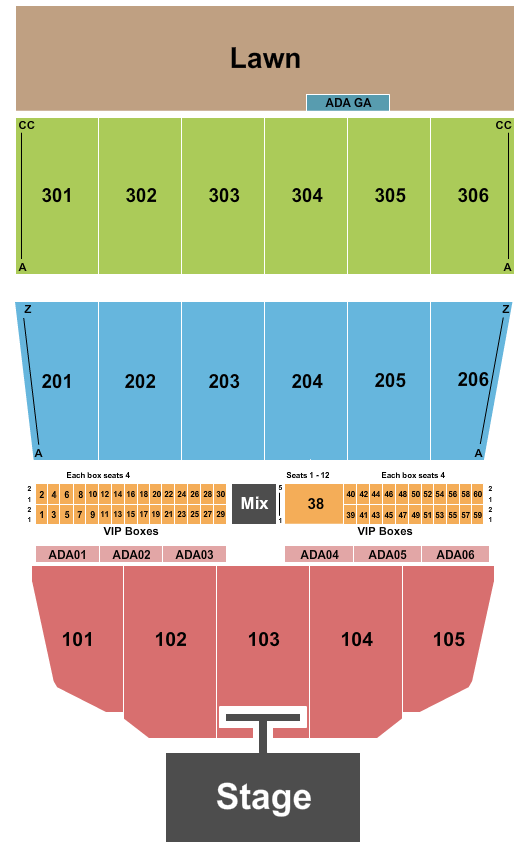 Maine Savings Amphitheater Mötley Crüe Seating Chart